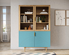 Буфет с двумя дверками "Line" LN11/GR1/blue №3