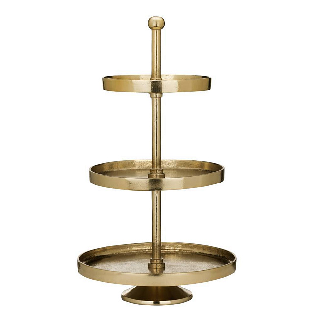 427646 Блюдо-этажерка декоративное BABIRIK H510 алюминий, золотой в Санкт-Петербурге 427646 Блюдо-этажерка декоративное BABIRIK H510 алюминий, золотой