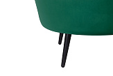 Низкое кресло ракушка Pearl Green V2 на черных ножках №6