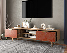Комод "Line" с нишей низкий под TV R27/red №1
