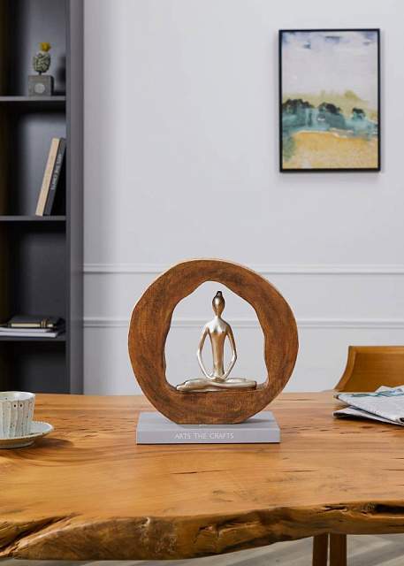 427414 Статуэтка KEMAMAN, L285, B63, H272, светло-коричневый, серебристый в Санкт-Петербурге 427414 Статуэтка KEMAMAN, L285, B63, H272, светло-коричневый, серебристый