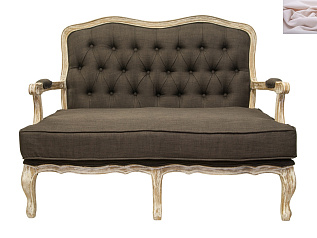 Двухместный дизайнерский диван Yareli Brown V2