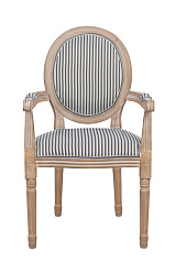 Мягкий стул с подлокотниками Volker Arm Black Pinstripe в Санкт-Петербурге