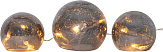 Гирлянда TRISS, 10X0,06W(LED), 3V, 9х77см, стекло, серый, 2xАА (не в комплекте) №0
