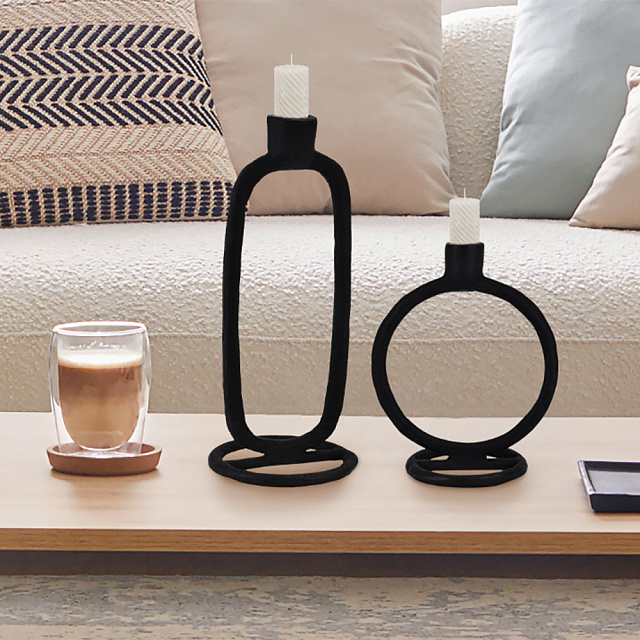 422018 Подсвечник NUMAZU, B245, ?100, алюминий, черный в Санкт-Петербурге 422018 Подсвечник NUMAZU, B245, ?100, алюминий, черный