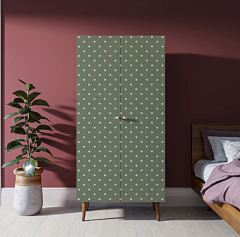 Шкаф малый двухстворчатый "Berber" принт 12 арт BB08/Print_12