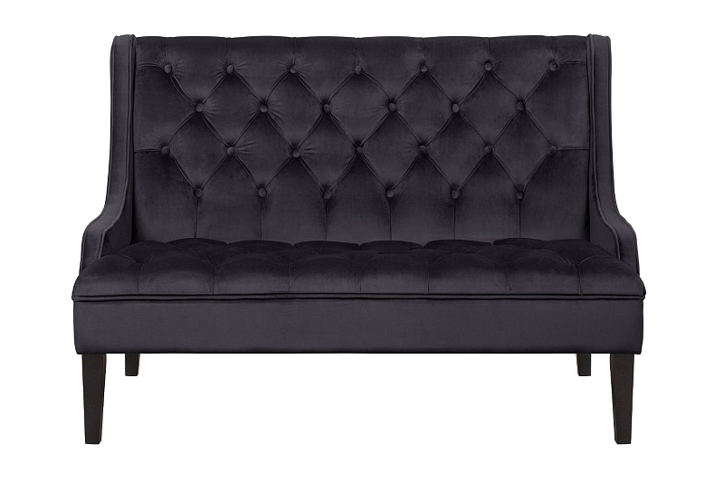 Прямой двухместный американский диван Sommet черный в Санкт-Петербурге Прямой двухместный американский диван Sommet черный