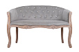 Двухместный дизайнерский диван Kandy Double Grey Velvet