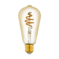 Светодиодная филаментная лампа CONNECT ST64, 5,5W (E27) L142, ?64, 2200-6500K, 400lm, золото