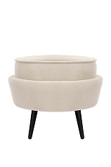 Пуф Pearl Adorn Beige на черных ножках в Санкт-Петербурге