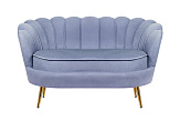 Диван ракушка Pearl Double Blue №0