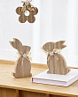 427842 Статуэтка Заяц BALMAHA, L105, B27, H180, дерево, натуральный, бежевый, кремовый №1