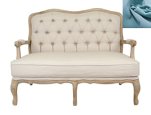 Прямой диван модерн Yareli цвет голубой