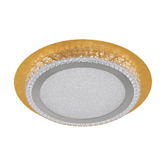 33631 Светодиодный светильник потолочный URBANIA ?350, 18W(LED), 3000K, 1800lm, стекло, золотой/кристалл