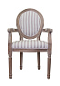 Мягкий стул с подлокотниками Volker Arm Pinstripe