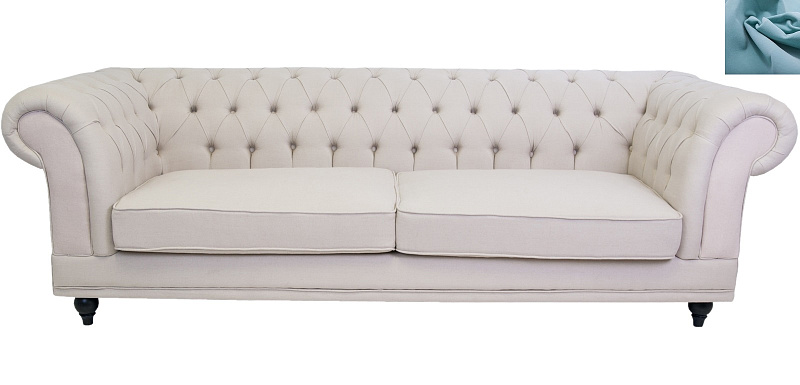 Диван мягкий арт-деко Neylan голубой в Санкт-Петербурге Диван мягкий арт-деко Neylan голубой