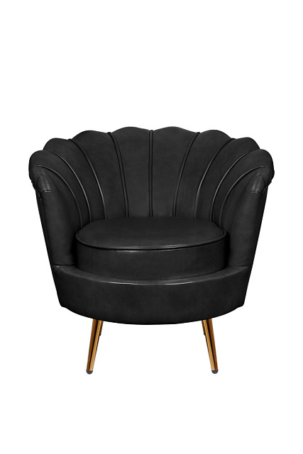 Низкое кресло ракушка Pearl Black V2 в Санкт-Петербурге Низкое кресло ракушка Pearl Black V2