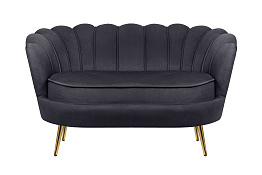Дизайнерский двухместный диван Pearl Double Black в Санкт-Петербурге