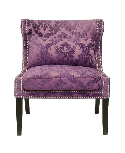 Мягкое полукресло с подлокотниками Suza Violet