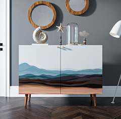 Комод "Berber" две дверки 11 принт арт BB04/Print_11