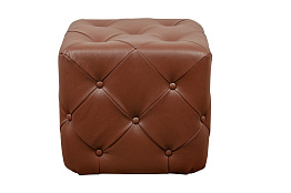 Дизайнерский пуф Amrit Light Brown Leather в Санкт-Петербурге
