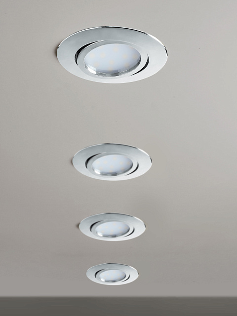 95848 Светодиодный встраиваемый светильник PINEDA регулир., 1х6W(LED), ?84, пластик, хром в Санкт-Петербурге 95848 Светодиодный встраиваемый светильник PINEDA регулир., 1х6W(LED), ?84, пластик, хром