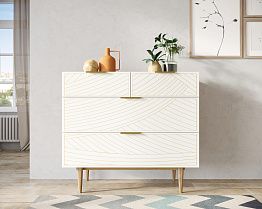 Комод с четыремя ящиками "Line" LN14/GR1/beige