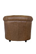 Кожаное кресло Karo Brown leather №3