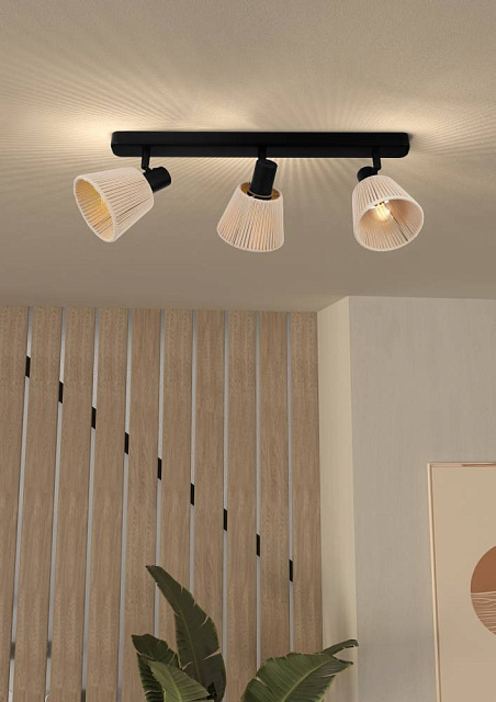 44141 Спот SEAGARD, 3X40W(E14), сталь, черный, кремовый в Санкт-Петербурге 44141 Спот SEAGARD, 3X40W(E14), сталь, черный, кремовый