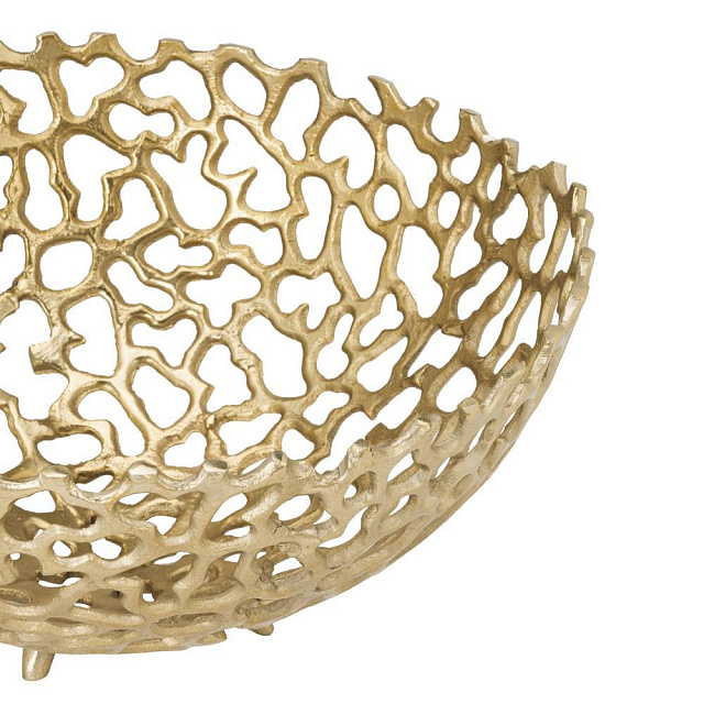 427497 Чаша декоративная KIMITSU, ?320, H150, золотой в Санкт-Петербурге 427497 Чаша декоративная KIMITSU, ?320, H150, золотой