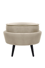 Пуф Pearl Adorn Taupe на черных ножках в Санкт-Петербурге