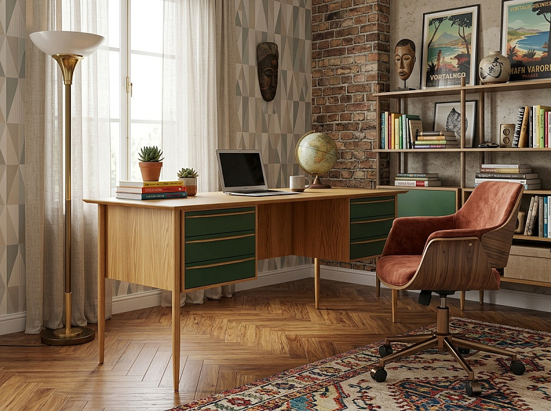 Рабочий письменный стол "Бруни (Bruni)" с ящиками арт BR47/6002 в Санкт-Петербурге Рабочий письменный стол "Бруни (Bruni)" с ящиками арт BR47/6002