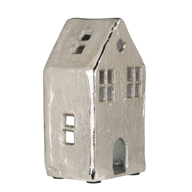 427604 Фигурка декоративная домик BELDERRIG, H140, L80, B60, никель в Санкт-Петербурге 427604 Фигурка декоративная домик BELDERRIG, H140, L80, B60, никель