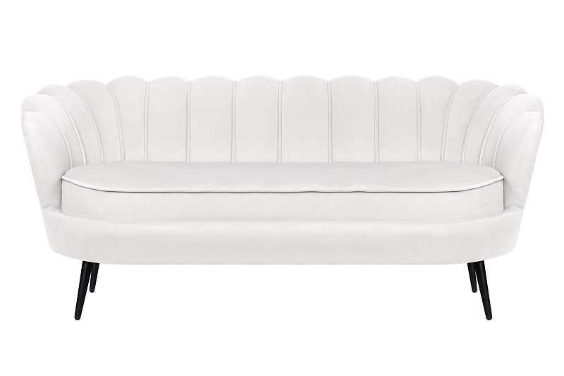 Диван ракушка Pearl Triple Beige на черных ножках в Санкт-Петербурге Диван ракушка Pearl Triple Beige на черных ножках