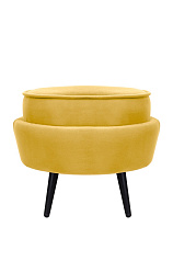 Пуф Pearl Adorn Yellow на черных ножках в Санкт-Петербурге