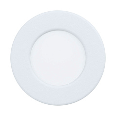 99206 Светодиодный встраиваемый светильник FUEVA 5, 2,7W (LED), ?86, ET26, IP44, 360lm, 4000K, сталь, бел