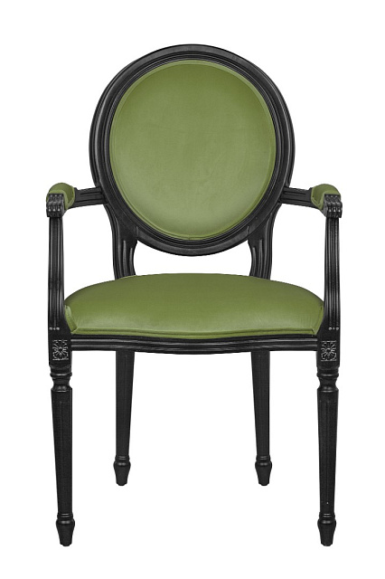 Мягкий стул с подлокотниками Delo Kora Arm Green в Санкт-Петербурге Мягкий стул с подлокотниками Delo Kora Arm Green