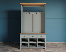 Прихожая Кантри "Jules Verne" в сером цвете арт JV13ETGG