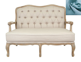 Прямой диван модерн Yareli цвет голубой