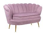 Дизайнерский двухместный диван Pearl Double Pink №1