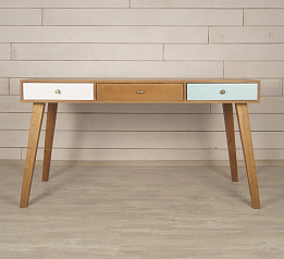 Рабочий стол "Aquarelle Birch" с тремя ящиками арт RE-36ETG