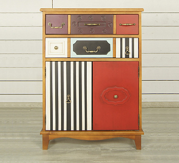 Вертикальный комод Gouache Birch (2 ящика) арт G20016ETG/1