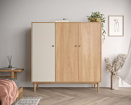 Шкаф трехстворчатый низкий Bubble Solid арт BBL13S