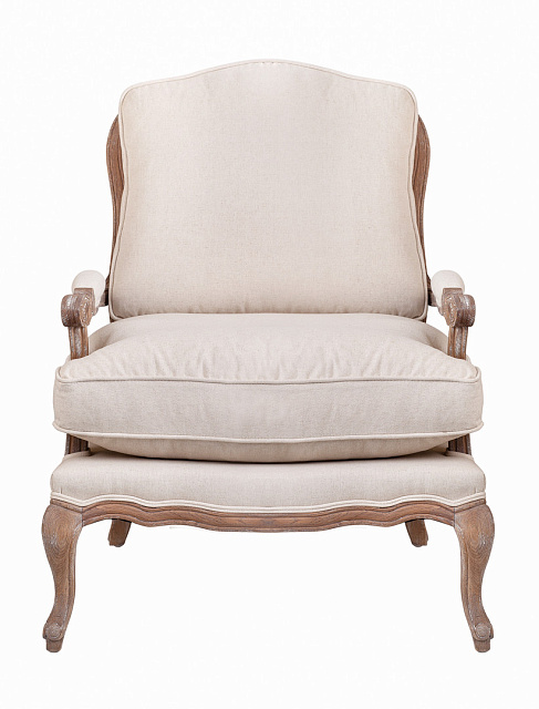 Мягкое полукресло с подлокотниками Niro Rattan Beige