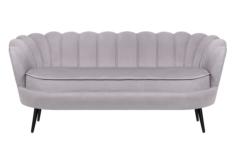 Дизайнерский диван для гостиниц Pearl Triple Grey на черных ножках в Санкт-Петербурге Дизайнерский диван для гостиниц Pearl Triple Grey на черных ножках