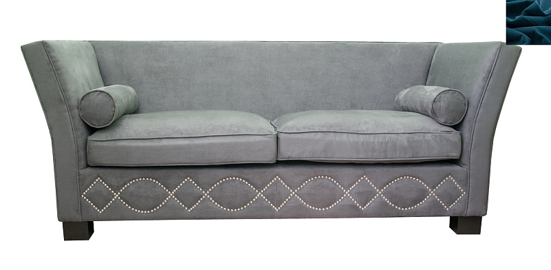 Диван арт-деко Volte Blue цвет синий в Санкт-Петербурге Диван арт-деко Volte Blue цвет синий