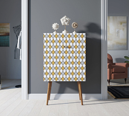Комод на высоких ножках "Berber" 22 принт арт BB09/Print_22