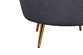 Низкое кресло Pearl Black Boucle №6