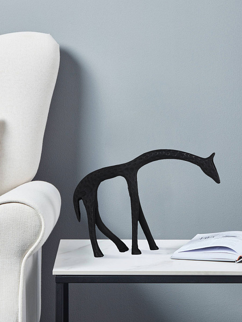 427032 Статуэтка Жираф SUZU, L165, B30, H115, алюминий, черный в Санкт-Петербурге 427032 Статуэтка Жираф SUZU, L165, B30, H115, алюминий, черный