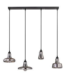 Люстра Boretto Smoke Glass Rectangle
